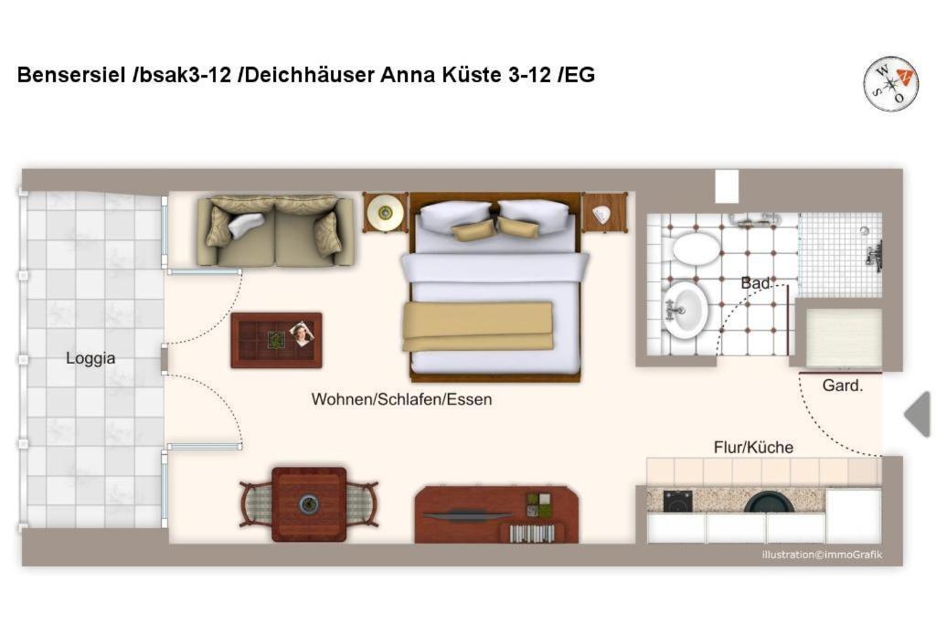 贝塞尔Deichhaeuser Anna Kueste Deichhaeuser Anna Kueste 3-12公寓 外观 照片